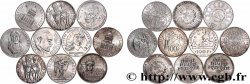 Lot de 10 pièces de 100 francs commémoratives - - F.-/
