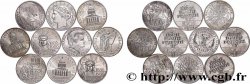 Lot de 10 pièces de 100 francs commémoratives - - F.-/