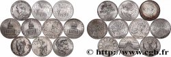 Lot de 10 pièces de 100 francs commémoratives - - F.-/