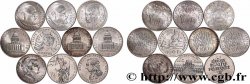 Lot de 10 pièces de 100 francs commémoratives - - F.-/