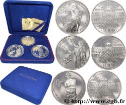Coffret de trois 100 francs Belle Épreuve - Bicentenaire du Musée du Louvre 1993 Pessac F5.1621 2