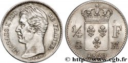 1/4 franc Charles X 1829 Toulouse F.164/36 SUP+ 