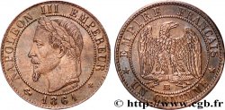 Un centime Napoléon III, tête laurée 1861 Strasbourg F.103/2