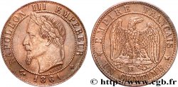 Un centime Napoléon III, tête laurée 1861 Strasbourg F.103/2