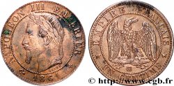 Un centime Napoléon III, tête laurée 1861 Strasbourg F.103/2