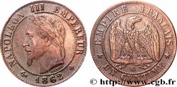 Un centime Napoléon III, tête laurée, petit BB 1862 Strasbourg F.103/5