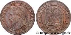 Un centime Napoléon III, tête laurée 1862 Strasbourg F.103/5