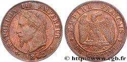 Un centime Napoléon III, tête laurée 1862 Strasbourg F.103/5