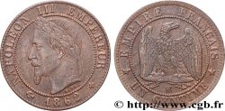Un centime Napoléon III, tête laurée 1862 Strasbourg F.103/5