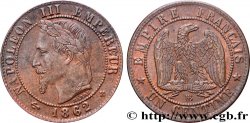 Un centime Napoléon III, tête laurée 1862 Strasbourg F.103/5