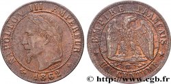 Un centime Napoléon III, tête laurée 1862 Strasbourg F.103/5