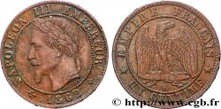 Un centime Napoléon III, tête laurée 1862 Strasbourg F.103/5