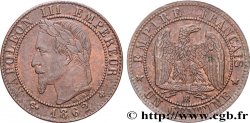 Un centime Napoléon III, tête laurée 1862 Strasbourg F.103/5