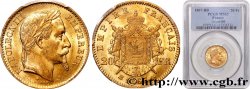 20 francs or Napoléon III, tête laurée, Grand BB 1867 Strasbourg F.532/17