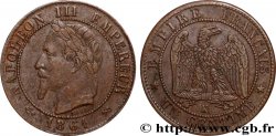 Un centime Napoléon III, tête laurée 1861 Bordeaux F.103/3
