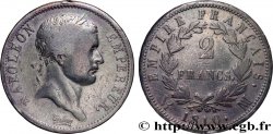 2 francs Napoléon Ier tête laurée, Empire français 1810 Marseille F.255/20 TB15 