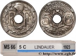 5 centimes Lindauer, petit module 1923 Paris F.122/6 FDC66 GENI