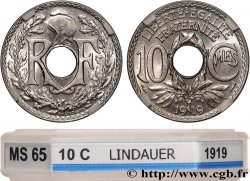 10 centimes Lindauer 1919  F.138/3 FDC65 GENI