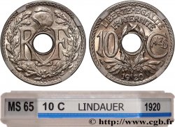 10 centimes Lindauer 1920  F.138/4 FDC65 GENI