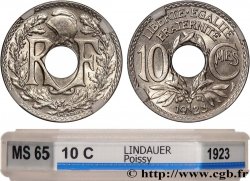10 centimes Lindauer 1923 Poissy F.138/9 FDC65 GENI