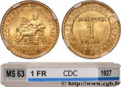 1 franc Chambres de Commerce 1927 Paris F.218/9 SPL63 GENI