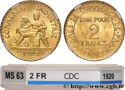 2 francs Chambres de Commerce 1920  F.267/2 SPL63 GENI