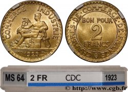2 francs Chambres de Commerce 1923  F.267/5 SPL64 GENI
