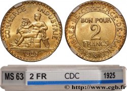 2 francs Chambres de Commerce 1925  F.267/7 SPL63 GENI