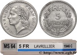 5 francs Lavrillier, aluminium 1946 Castelsarrasin F.339/8 SPL64 GENI