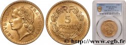 5 francs Lavrillier, bronze-aluminium 1945 Castelsarrasin F.337/6