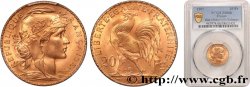 20 francs or Coq, Liberté Égalité Fraternité 1907 Paris F.535/1