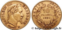 10 francs or Napoléon III, tête laurée, type définitif à grand 10 1864 Paris F.507A/6