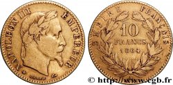 10 francs or Napoléon III, tête laurée, type définitif à grand 10 1864 Paris F.507A/6