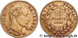 10 francs or Napoléon III, tête laurée 1868 Paris F.507A/17