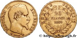 20 francs or Napoléon III, tête nue 1860 Strasbourg F.531/20