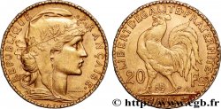 20 francs or Coq, Dieu protège la France 1906 Paris F.534/11