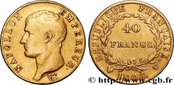 40 francs or Napoléon tête nue, Calendrier grégorien 1806 Turin F.538/4