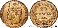 20 francs Louis-Philippe, Domard 1843 Lille F.527/30