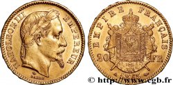 20 francs or Napoléon III, tête laurée 1865 Paris F.532/11