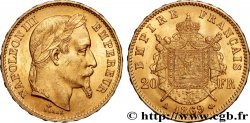 20 francs or Napoléon III, tête laurée 1869 Paris F.532/20