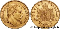 20 francs or Napoléon III, tête laurée 1870 Strasbourg F.532/24