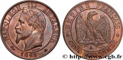 Cinq centimes Napoléon III, tête laurée 1865 Paris F.117/16