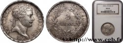 2 francs Napoléon Ier tête laurée, République française 1808 Paris F.254/4