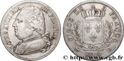 5 francs Louis XVIII, buste habillé 1814 Rouen F.308/2