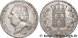 5 francs Louis XVIII, tête nue 1817  Paris F.309/14