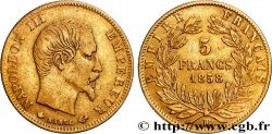 5 francs or Napoléon III, tête nue, grand module 1858 Strasbourg F.501/6