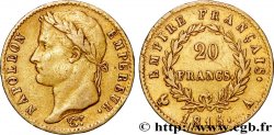 20 francs or Napoléon, tête laurée, Empire français 1815 Paris F.516A/1