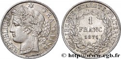 1 franc Cérès, IIIe République, grand A 1871 Paris F.216/1