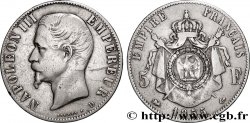 5 francs Napoléon III, tête nue 1855 Lyon F.330/5