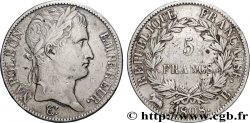 5 francs Napoléon empereur, République française 1808 Rouen F.306/3